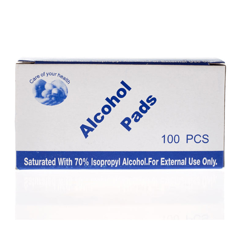 Harga murah Steril Alkohol Prep Pads 100 Pack Membunuh 99.9% kuman