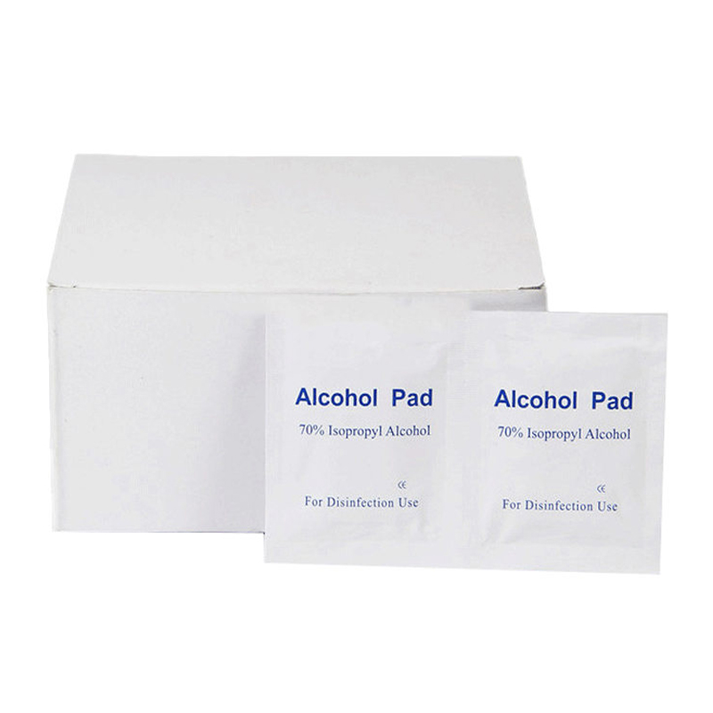 Logo tersuai ISO/CE Certificated Alcohol Wipes Prep Pads Saiz Besar